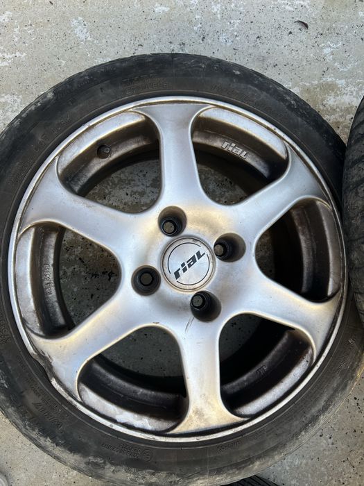 Set 4 jante R15 4x108 cu cauciucuri all season 195x50