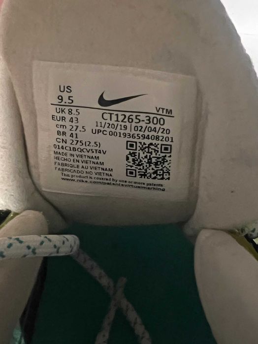 Adidasi Nike Air Max 270 React SE Oracle Aqua, Marime 43