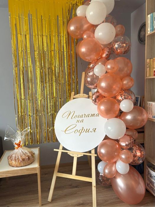 Дървен статив и пвц табела - под наем !