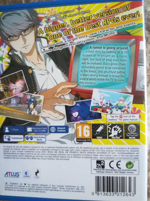 Persona 4 Golden PS VIta