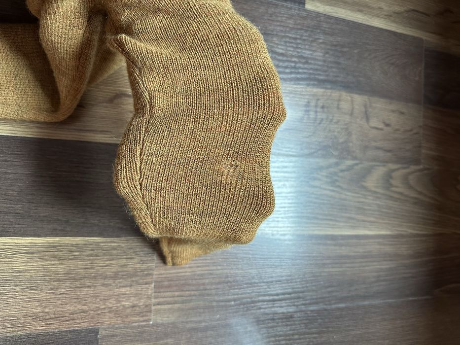 Set lana fina baby alpaca Wool It Pulover si Pantaloni 1-3 ani mustar