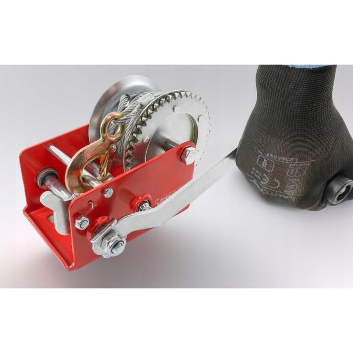 Troliu manual, vinci, 1133 Kg, 2 trepte, lungime cablu 10m, grosime