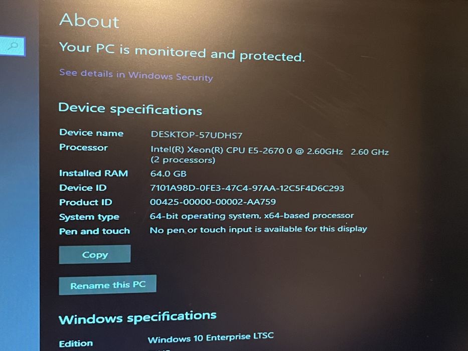 Lenovo C30 Xeon x2 CPU E5-2670 64 GB , HP Z420 Workstation E5-2680 64 GB,