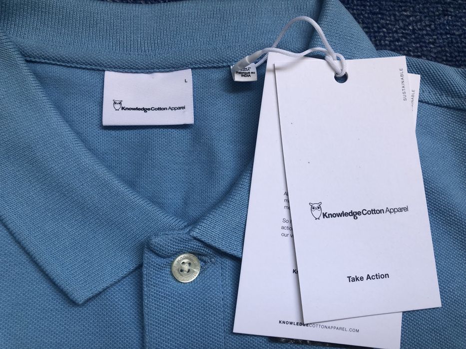 Bugatti / KnowledgeCotton Apparel ОРИГИНАЛНИ мъжки поло тениски М/L