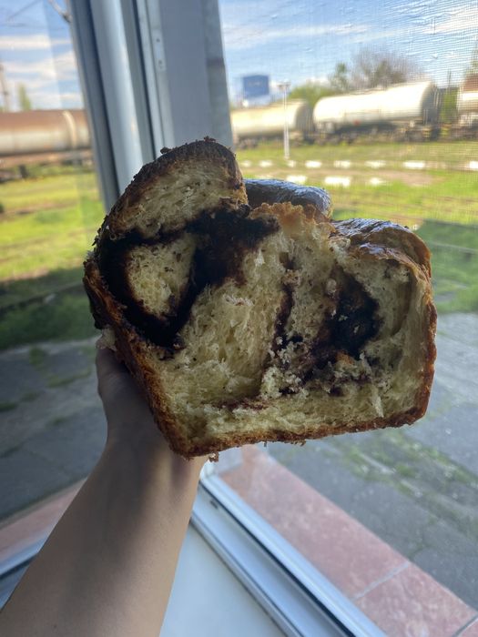 Cozonaci calzi cu nutella si cocos