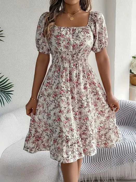 Rochie Chic cu Imprimeu Floral pentru femei marime S