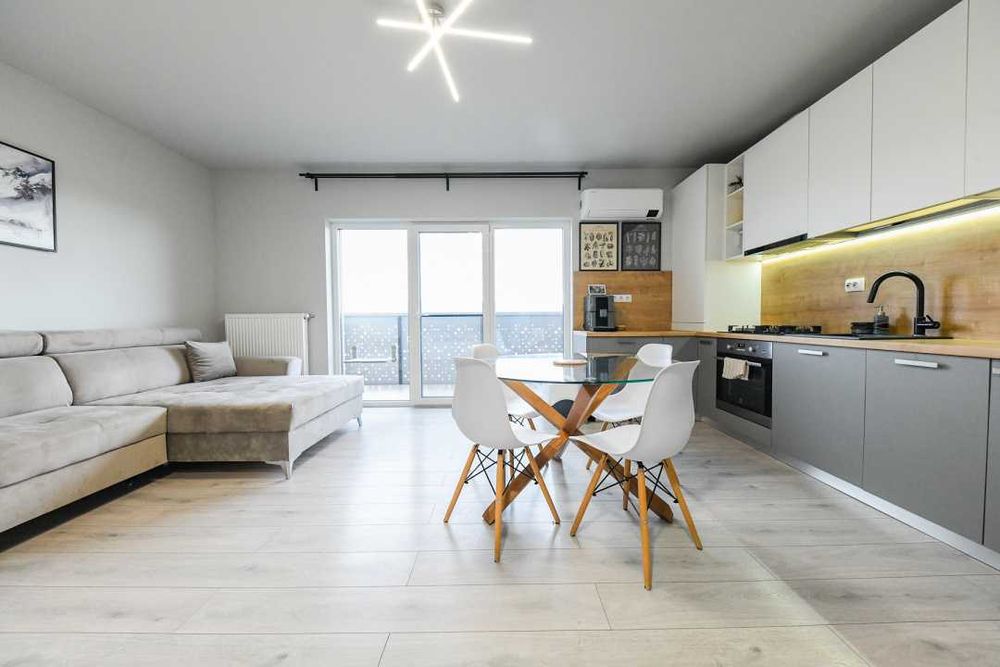 Apartament 2 camere SmartHome complet mobilat&utilat Carrefour Teilor