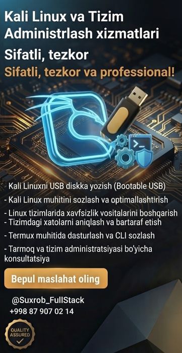 Kali Linux va Tizim Administrlash xizmatlari