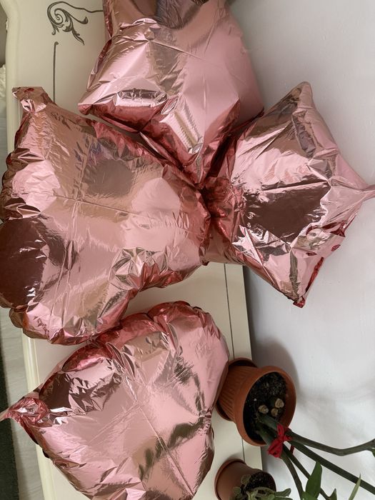 Готовые шарики розового цвета, шары