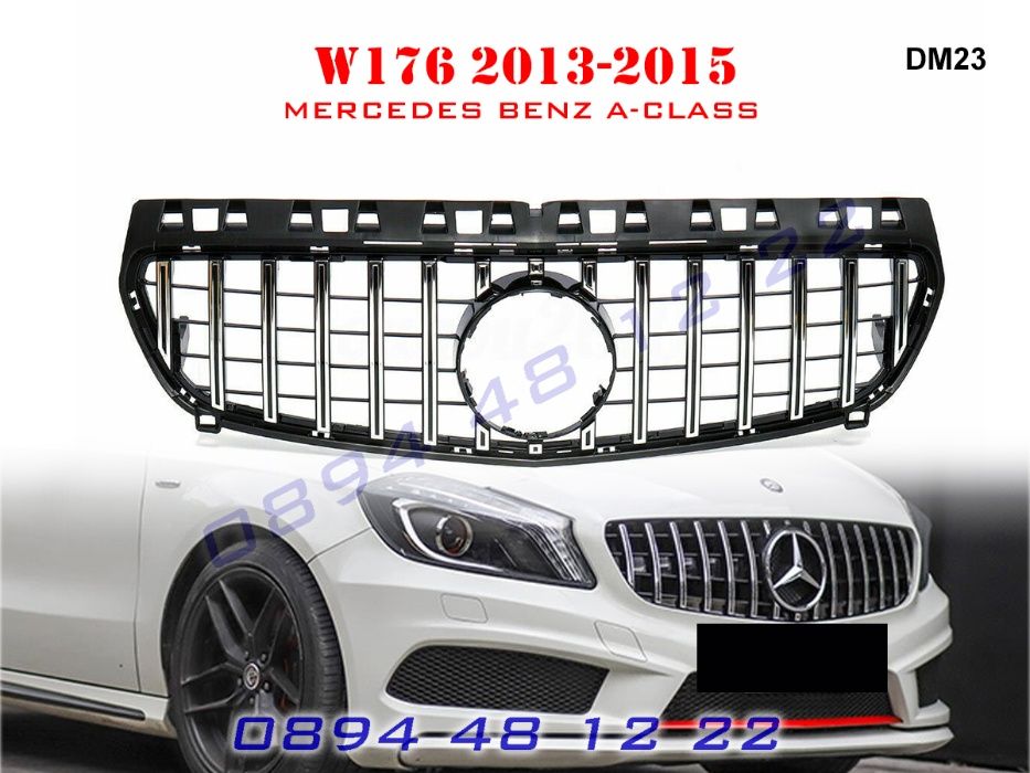 Предна Решетка GT Mercedes A W176 ГТ Мерцедес А В176 13-15г AMG АМГ