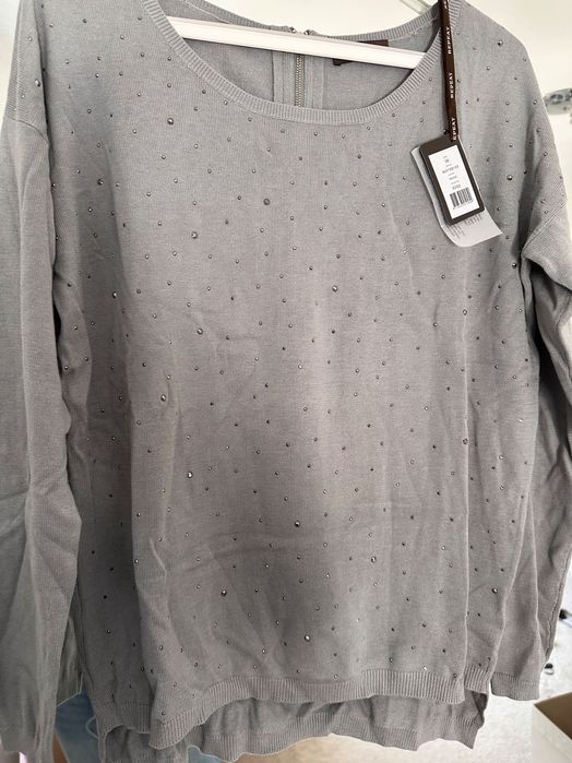 Top/ jerse bumbac aplicatii marime M/L nou
