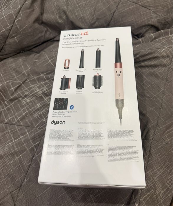 Маша за коса Dyson HS08 Airwrap i.d.™ 601848-01, Bluetooth® връзк., Ceramic Pink/Rose Gold