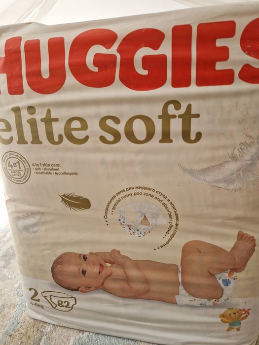 Подгузник Huggies elite soft
