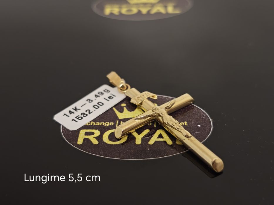 Bijuteria Royal: Pandantiv Cruciuliță aur 14k 3.49 gr