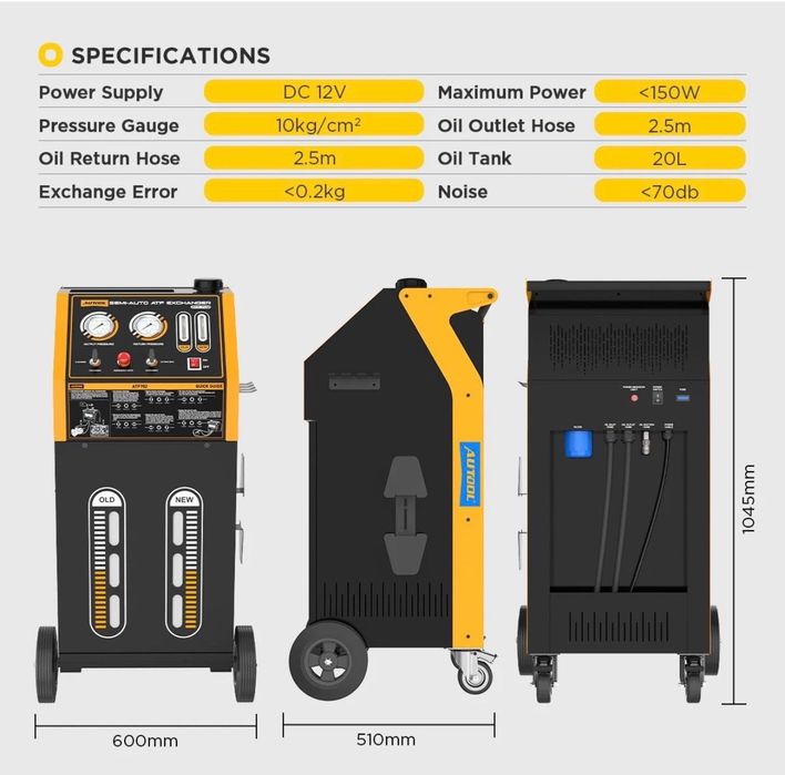 Машина за смяна на масло автоматични скоростни кутии.