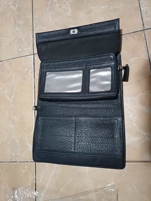 Портмоне барсетка из чистой кожи