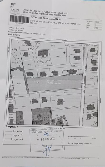 Teren intravilan Horpaz , Miroslava