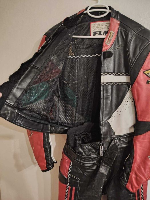 Мото Екип – 2 Части с Цип, Кожа, Размер 50