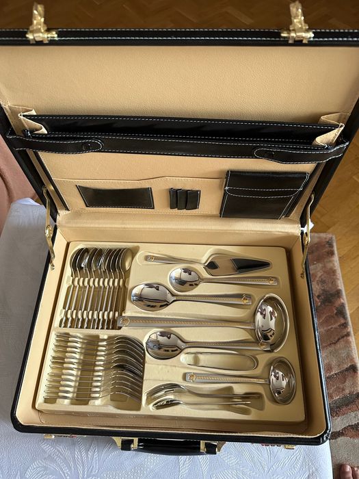 Комплект 12 човекa Bachmayer Solingen серия Италия Gold & Satin Finish