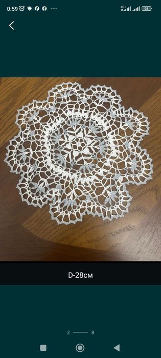 Салфетки из хб пряжи