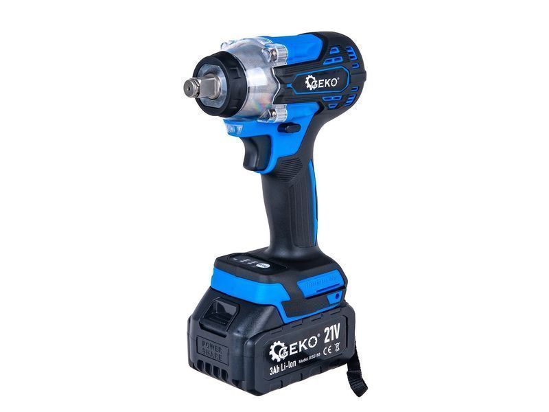 Ударен гайковерт с акумулатор 1/2'' 21v 3ah 350nm geko