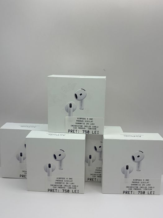 Airpods 4 ANC Noi Sigilate Garantie Rate - zonemag.ro