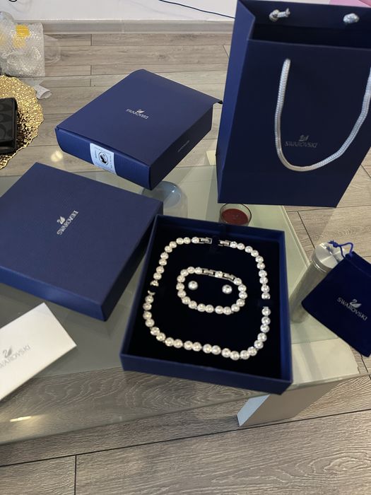 Set Swarovski Angelic Colier Lant , Bratara si cercei