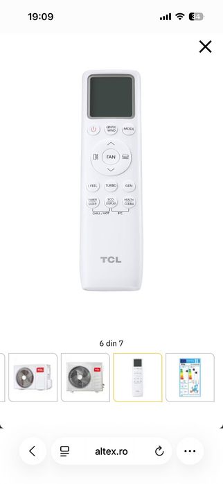 Aer conditionat TCL NOU 12000BTU, A++