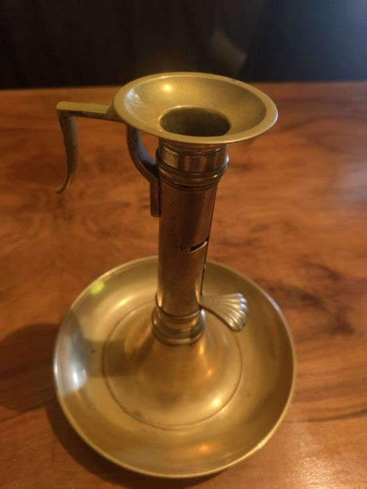 Стар немски бронзово меден свещник...