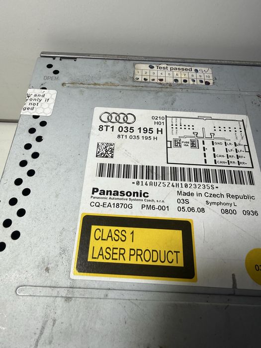 Audi Concert Symphony радио CD MMI OEM 8T1035186P 8R1035186Q 8T1035195H 8R1035186F 8T1035195AA оригинал