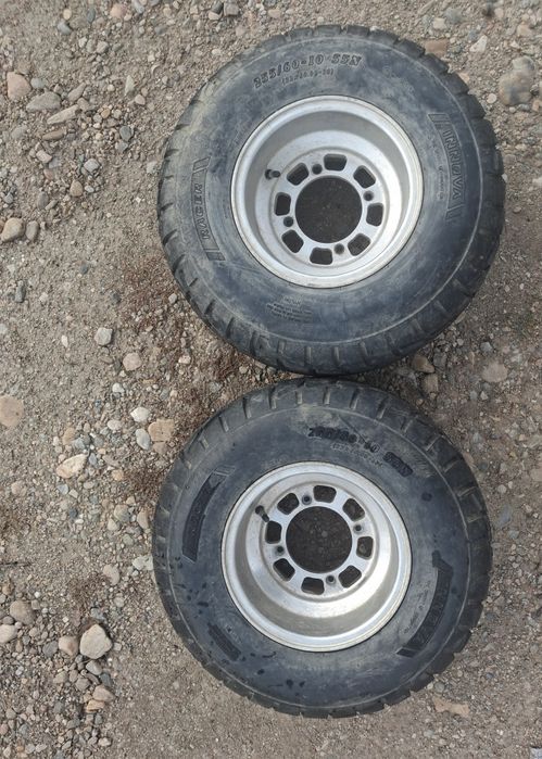 Set 4 Roti ATV 250cc R10 - Jante Aluminiu (4x110 / 4x135) + Anvelope Sport