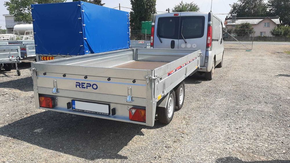 Remorca REPO noua CARGO 750 kg obloane detasabile apicola carte RAR