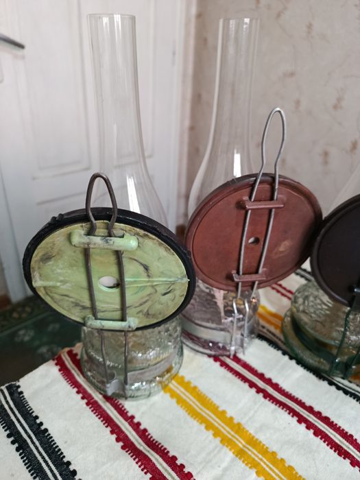 Стари газени лампи - 4 броя