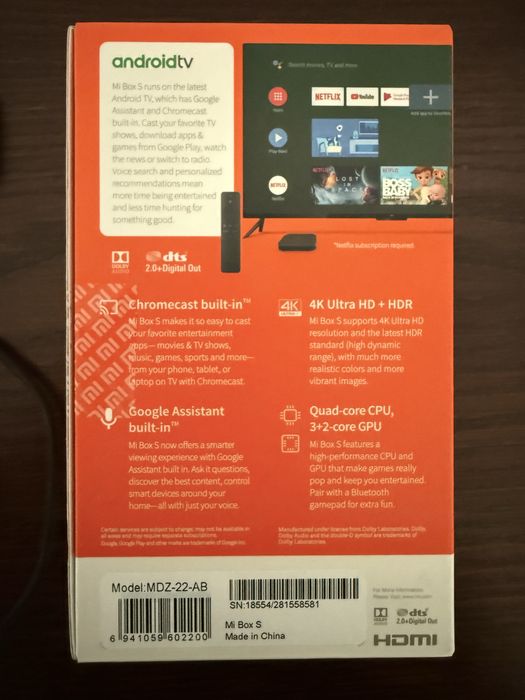 Xiaomi Mi Box S (MDZ-22-AB) – Android TV