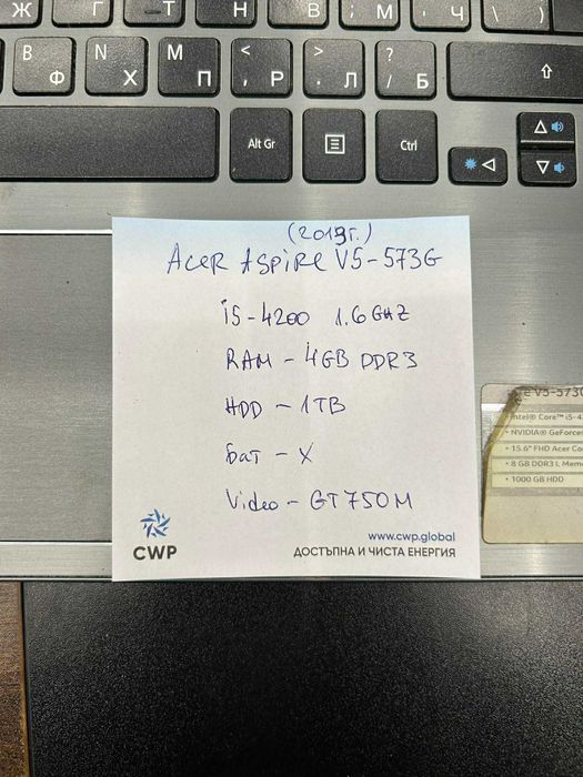 Лаптоп Acer Aspire V5-573G