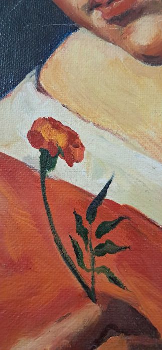 Картина без рамы, масло