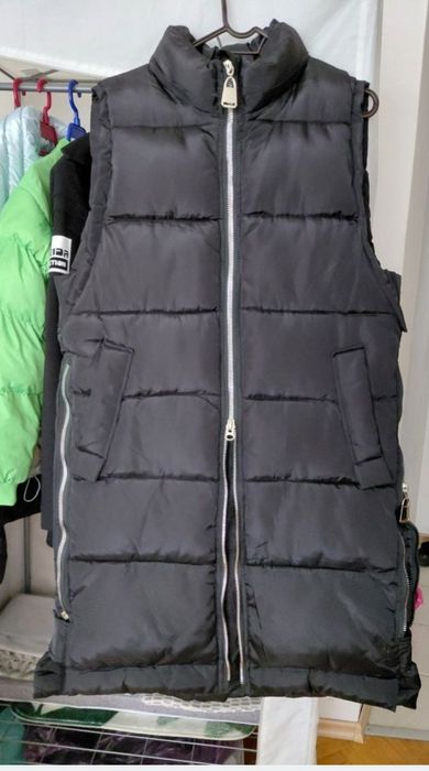 Дамски дълъг черен елек  яке,Radis