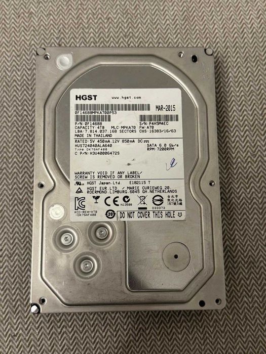 Hard Disk 4 TB - HGST