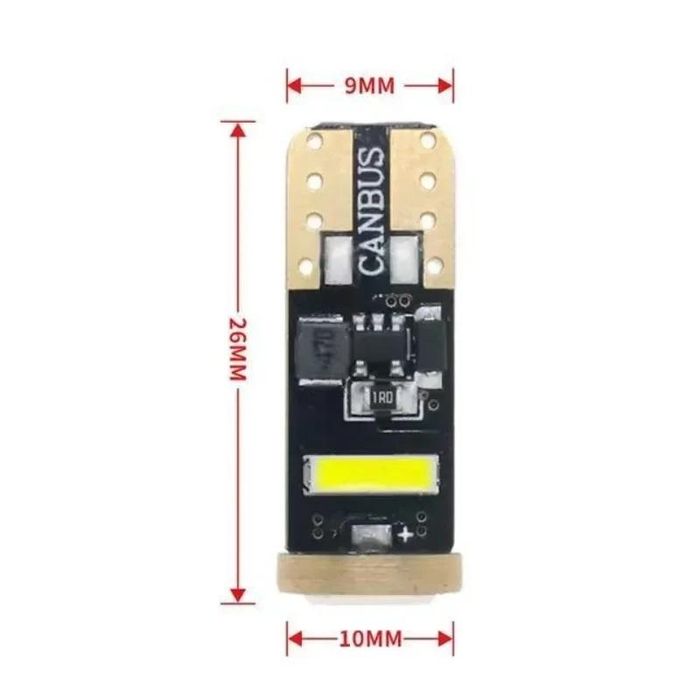 комплект 2броя led диодни габаритни крушки fls6045, t10  2070 3 ...