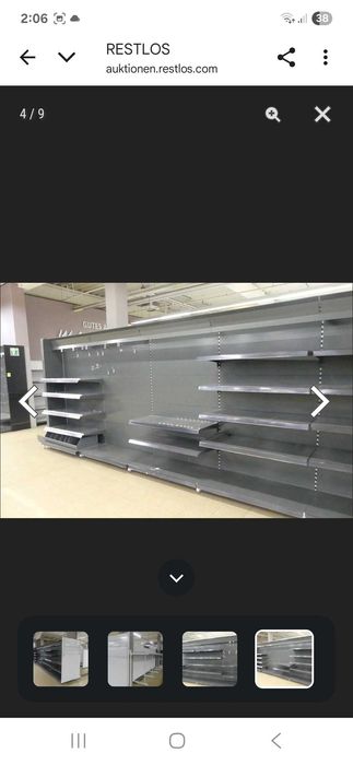 Sistem de rafturi metalice profesionale pentru supermarket sau magazin