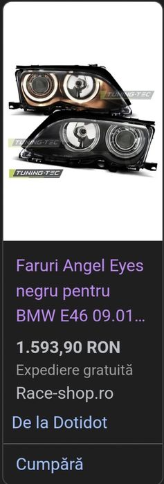 Faruri depo cu lupe angel eyes și xenon, reglaj automat 600 lei negoci