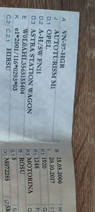 De vânzare OPEL ASTRA