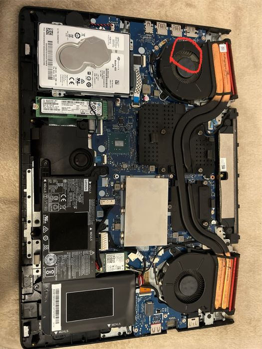 Lenovo legion y720 placa de baza defecta