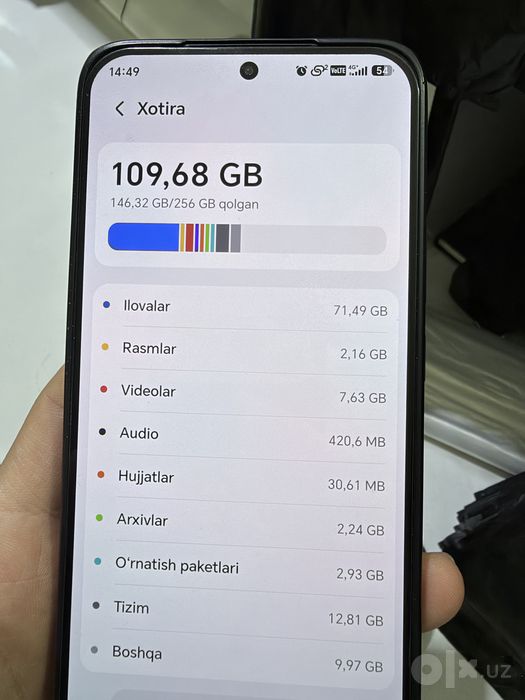 Honor x9d 256gb xotira