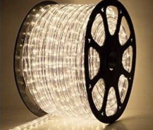 Лед Светещ Маркуч 10метров в Шарен и в Червен Цвят 36лв НОВО