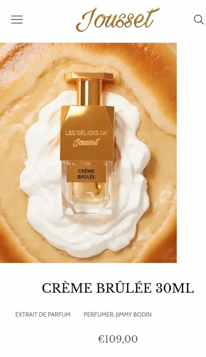 Jousset Creme Brulee Крем брюле / Gallagher Fragrances