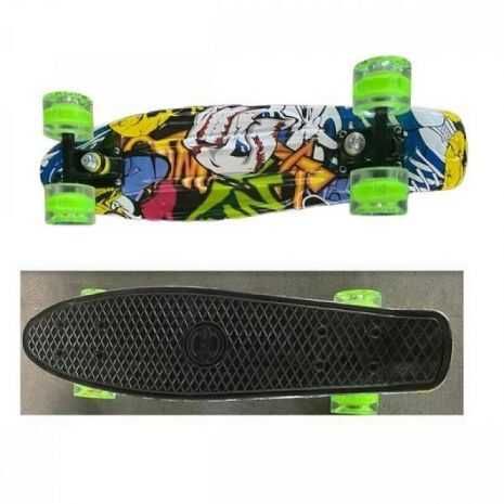 Промоция! Скейтборд Graffiti LED 22"
