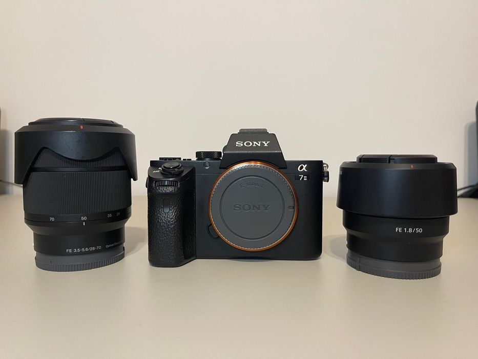 Sony A7 II Full Frame + 50mm F1.8 + 28-70mm + Accesorii