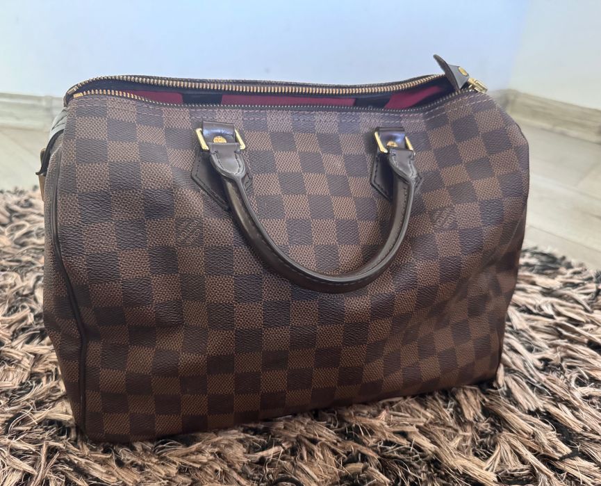 Geanta Louis Vuitton originala-piele naturală maro