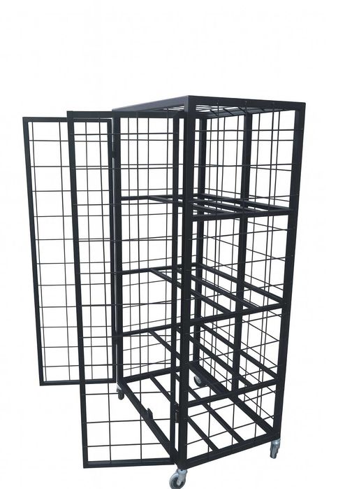 Dulap Metalic pentru Mingi – Cu Rafturi și Uși Batante